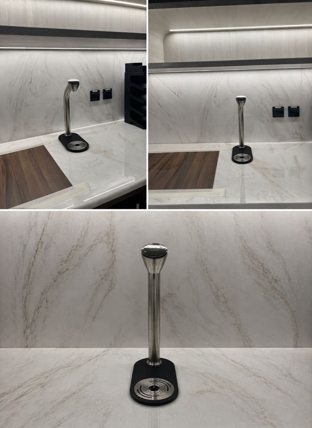 Sovereign Water dispenser tap on an office kitchen worktop