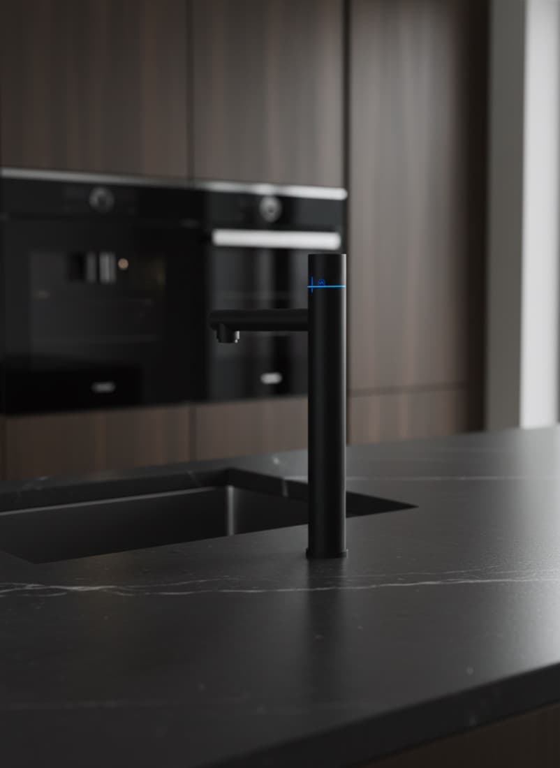 Sovereign RoyalFlow instant boiling and filtered water tap in an office kitchen