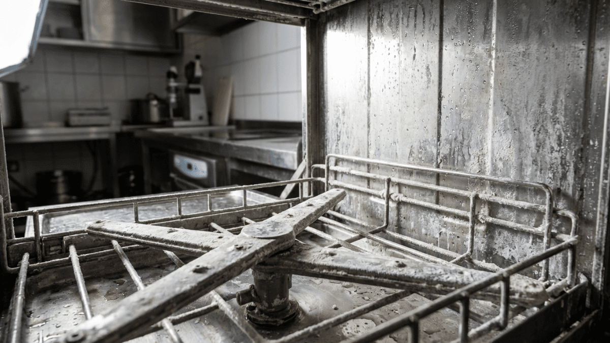 Scale Prevention in a Commercial Dishwasher: Protect Heating Elements, Spray Arms and Glassware