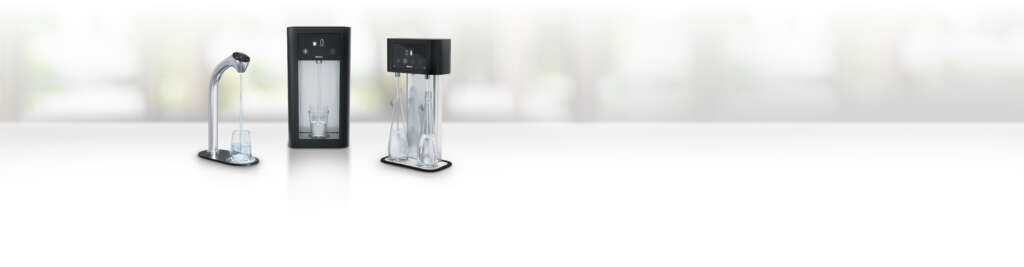 BRITA Top Pro water dispenser countertop model in a modern UK office