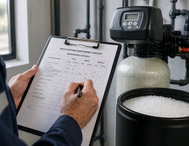 water treatment maintenance schedule UK