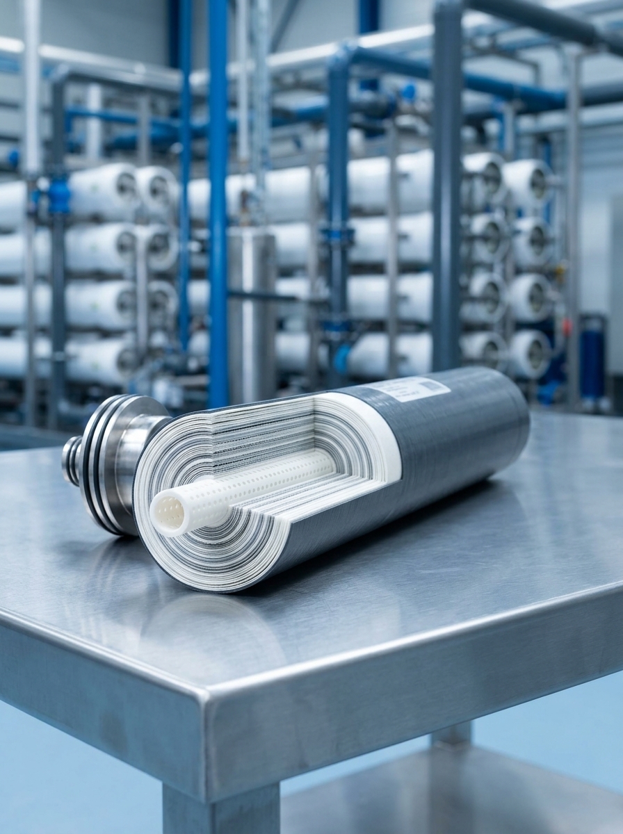 RO membrane element for commercial reverse osmosis system